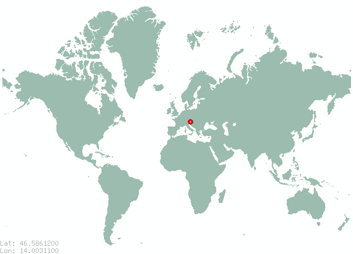 Frojach in world map